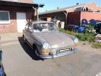 VW Typ 3 1600L Stufenhecklimousine, der Modelljahre 1963 bis 1965. Oldtimertreffen Büsum im September 2019.