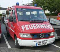 =MB Sprinter 210 D als MTW der Feuerwehr BAD SODEN-SALMÜNSTER steht in Hünfeld anl. der Hessischen Feuerwehrleistungsübung 2019, 09-2019