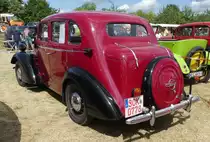 =Opel Super 6, Bj. 1937, 2500 ccm, 50 PS, steht auf dem Austellungsgelände beim Oldtimertreffen in Ostheim, 07-2019