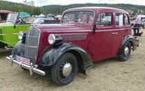 =Opel Super 6, Bj. 1937, 2500 ccm, 50 PS, steht auf dem Austellungsgelände beim Oldtimertreffen in Ostheim, 07-2019