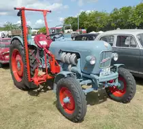 =Eicher Königstiger, steht auf dem Austellungsgelände beim Oldtimertreffen in Ostheim, 07-2019