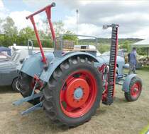 =Eicher Königstiger, steht auf dem Austellungsgelände beim Oldtimertreffen in Ostheim, 07-2019