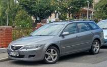 Mazda 6 Kombi der ersten Generation. Foto: Pécs, Ungarn, September, 2019.