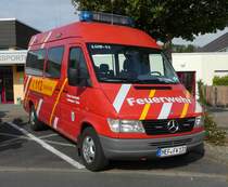 =MB Sprinter der Feuerwehr LUDWIGSAU-TANN steht in Hünfeld anl. der Hessischen Feuerwehrleistungsübung 2019, 09-2019