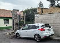 Ford Focus Mk3 Rückansicht, gesehen in September 2019 (Pécs - HU).