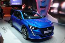 Der neue Peugeot 208 hat auch den Tietel  Car Of The Year  für 2020 gewonnen. Foto: Autosalon Genf, 2019.