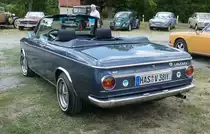 =BMW 1600 Cabrio steht auf dem Austellungsgelände beim Oldtimertreffen in Ostheim, 07-2019