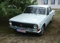 =Wolga steht auf dem Austellungsgelände beim Oldtimertreffen in Ostheim, 07-2019