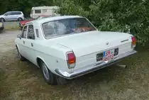 =Wolga steht auf dem Austellungsgelände beim Oldtimertreffen in Ostheim, 07-2019