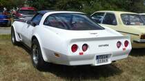 =Chevrolet Corvette steht auf dem Austellungsgelände beim Oldtimertreffen in Ostheim, 07-2019