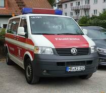 =VW T5 als MTW der Feuerwehr SINDERSFELD steht in Hünfeld anl. der Hessischen Feuerwehrleistungsübung 2019, 09-2019