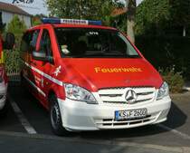 =MB Vito als MTW der Feuerwehr FULDABRÜCK steht in Hünfeld anl. der Hessischen Feuerwehrleistungsübung 2019, 09-2019