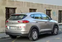 Rückansicht: Hyundai Tucson Generation ab 2015, gesehen in Pécs (Ungarn), Oktober, 2019