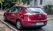 Renault Mégane III Rückansicht, gesehen in Pécs (Ungarn), Oktober, 2019