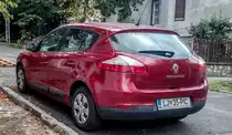 Renault Mégane III Rückansicht, gesehen in Pécs (Ungarn), Oktober, 2019