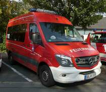 =MB Sprinter als MTW der Feuerwehr HOMBERG steht in Hünfeld anl. der Hessischen Feuerwehrleistungsübung 2019, 09-2019