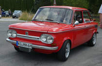 =NSU TT unterwegs zum Austellungsgelände beim Oldtimertreffen in Ostheim, 07-2019