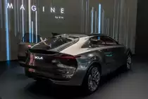 KIA Imagine Studie (Rückansicht), ausgestellt auf dem Autosalon Genf, 2019.