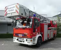 =Iveco tector als Drehleiterfahrzeug der Feuerwehr HÜNFELD ausgestellt beim Tag der offenen Tür im Juni 2019