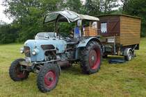 =Eicher Tiger steht beim Köhlerfest in Bad Orb im Juni 2019