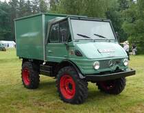 =Unimog steht beim Köhlerfest in Bad Orb im Juni 2019