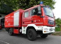 =MAN TGM als Gerätewagen Logistik der Feuerwehr HÜNFELD ausgestellt beim Tag der offenen Tür im Juni 2019
