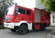=MAN TGM als Gerätewagen Logistik der Feuerwehr HÜNFELD ausgestellt beim Tag der offenen Tür im Juni 2019