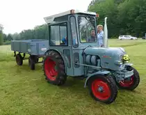=Eicher Puma steht beim Köhlerfest in Bad Orb im Juni 2019