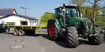 =Fendt 412 Vario steht im April 2020 in Hünfeld