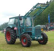 =Hanomag Robust 900, unterwegs aus dem Ausstellungsgelände beim Köhlerfest in Bad Orb im Juni 2019