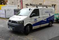 =VW T5 der Zimmerei KLENKE steht im September 2019 in Detmold