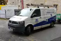 =VW T5 der Zimmerei KLENKE steht im September 2019 in Detmold