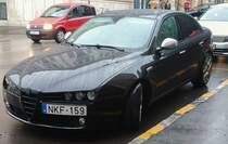 Alfa-Romeo 159 mit passendem Kennzeichen :) (Pécs, Ungarn, Oktober 2019).