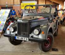 =GAZ 69, steht bei der Bulldog-Messe in Alsfeld zum Verkauf, 10-2019