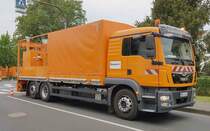 =MAN TGM 26.320 des Strassenunterhaltungsdienstes WOLFSCHMIDT steht im April 2019 in Hünfeld