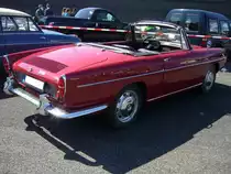 Profilansicht eines Renault Caravelle Cabriolet aus dem Modelljahr 1962. Oldtimertreffen an Mo´s Bikertreff am 17.05.2020, natürlich unter Einhaltung sämtlicher, momentaner Vorschriften.