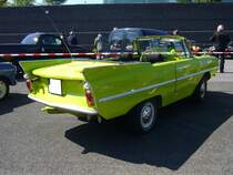 Heckansicht eines Amphicar 770. Oldtimertreffen an Mo´s Bikertreff in Krefeld am 17.05.2020.
