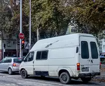 Rückansicht: Ford Transit Mk2 Bastelobjekt. Foto: November, 2019.