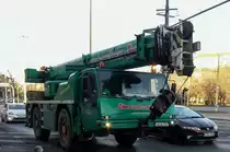 Terex Ppm Kranwagen, fotografiert in Januar, 2020.