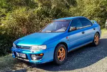 Subaru Impreza aus der ersten Generation, fotografiert in Oktober, 2019.