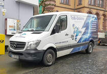 =MB Sprinter von ToBi-Elektro steht im März 2020 in Hünfeld