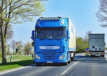 DAF Sattelzug (Koffer) bei Euskirchen - 07.04.2020