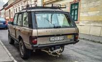 Land Rover Range Rover fotografiert (von hinten) in Oktober, 2019.