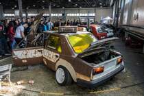 Skoda 120 (Rückansicht) in Rat Style getunt. Foto AMTS, 03.2019, Budapest.