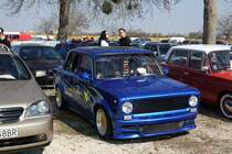 WAS 2101 alias Lada 1200 getunt. Foto: Besucherparkplatz der AMTS, 03.2019, Budapest.