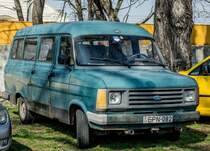 Ford Transit Mk1 Facelift. Foto: Besucherparkplatz der AMTS, 03.2019, Budapest.