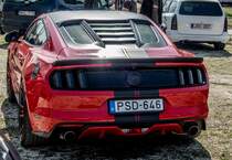 Ford Mustang GT. Foto: Besucherparkplatz der AMTS, 03.2019, Budapest.