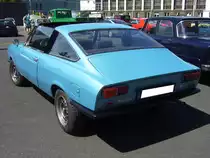 Heckansicht eines Moretti 128 Roadster, wie er von 1969 bis 1976 gebaut wurde. Offenes Klassikertreffen an Mo´s Bikertreff in Krefeld am 31.05.2020, natürlich unter Einhaltung sämtlicher momentanen Regeln und Hygienevorschriften.