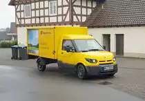 =Street Scooter von DHL unterwegs in Petersberg im Januar 2020