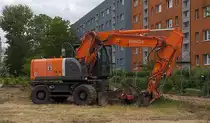 HITACHI ZAXIS 190W Mobilbagger am 05.06.20 Berlin Pankow.